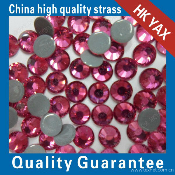 Top Quality Red Rhinestones Hot Fix Crystal Iron On Rhinestones