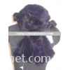 mink fur knitting sets hat and scarf with flower