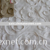 linen embroidery fabric with flowers