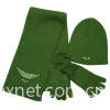 knitted hat scarf gloves set