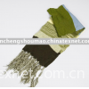 Lady winter knitted acrylic scarves