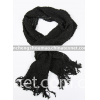 Women knitted acrylic scarf