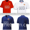 08/09  Manchester club soccer jersey,brand soccer uniform,fashion sport jersey soccer set soccer kit soccer shirt,soccer suite
