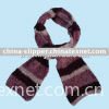 feather yarn knitted scarf