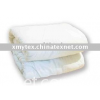 100% polyester solid white microfiber quilt