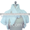 lady's fashion rabbit fur jacket with scarf