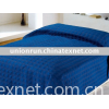Micro fiber polyester solid bedspread