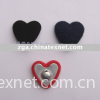Fabric Covered heart shape button,Decorative button, Fashion btn