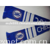 100% acrylic knitted football scarf