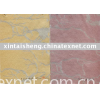 Grain emboss pu leather with printing