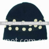 fashion design jacquard knitted fabric cap