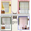 Embroider voile curtain