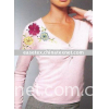 fashion embroidery cardigan woman's sweater