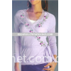 spring embroidery cardigan lady sweater