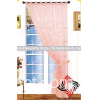 Cord embroidery organza curtain (71451#)