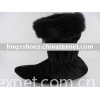 Indoor  Snow Boots short plush with long hair soft slipper