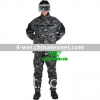 Digital grey military uniform