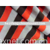 rayon yarn dyed stripe with metallic and spandex