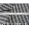 rayon black and gray stripe garment fabric
