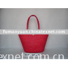 colorful straw shopping bag