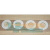 Adhesive backed wool felt seals and gaskets