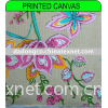 Print flower canvas fabric