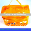 Dark yellow PVC cosmetic bag