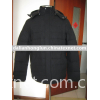 quilted wool jacket with down