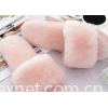 Open Toe Soft Sole Sheep Wool Slippers Durable With Fur Lining / 34-43 Euro Sizes