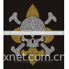 Rhinestone Motifs Skull Design