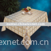 FASHION GOLD/SILVER VINYL LONG LACE TABLE CLOTH
