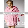 coral fleece / cotton / terry kids bathrobe