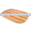 wooden bath mat