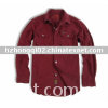 men's  100% cotton  long sleeve casual shirts/HQ-ZZD019