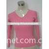 95/5 cotton/spandex knitted women's garment of long sleeves