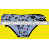 women's underwear (brief) with colorful butterfly print