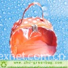 orange cute pvc cosmetic bag
