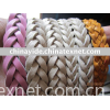 6MM braided leather cord and Lambskin weaving rope