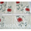 100% polyester ORGANZA embroidered curtain fabrics