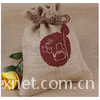 small recycle drawstring jute bag