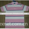 TYD4005 bamboo/cotton striped knitted polo shirt, T shirt