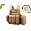 Khaki Polyester Military Tactical Plate Carrier Vest For Hunting / Shooting / Plate Carrier