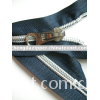 nylon zipper with silver teeth closed end