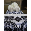 flocking taffeta table runner