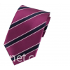 100% Polyester Casual Style Stripes Small MOQ Own Logo Strip Tie Purple