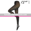 Ladies 76% Nylon 14% Polyester 10% Spandex Knitted jacquard tights with heart pattern