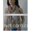 ladies fashion winter scarf cotton laces