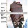 knitted women's sweater(poncho wool, wool/acrylic)