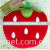 NEWReusable Cartoon foldable shopping /coin bag strawberry