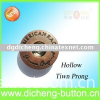 hollow twin prong jeans button